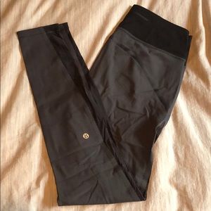 Lululemon Leggings With Mesh Stripe